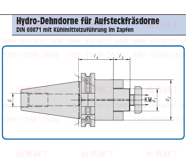 德国GEWEFA液压盘铣刀柄SK/DIN40